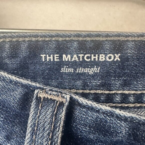 Adriano Goldschmied Jeans Mens 34 x 31 The Matchbox Slim Straight Blue med wash - Picture 3 of 6